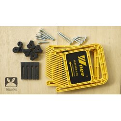 ชุดหวีดันไม้ ทรงเหลี่ยม