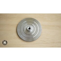 จานอลูมิเนียมจับกระดาษทรายกลม 4 นิ้ว โฟมบาง M10x1.5