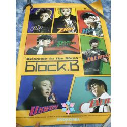 [Poster พร้อมส่ง 1 ใบ] Block B : 2nd Mini Album Repackage - Welcome To The Block
