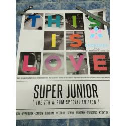 [Poster พร้อมส่ง 3 ใบ] Super Junior : 7th Album Repackage - THIS IS LOVE