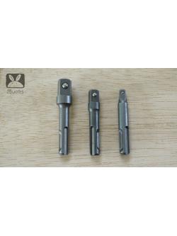 ตัวสวมลูกบล๊อค ก้าน SDS ชุดละ 3 ขนาด