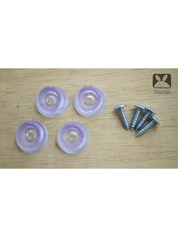 ยางรองแบบใส 27mm พร้อมสกรู ชุดละ 4 ชิ้น