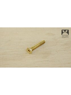 น็อตหัวเทเปอร์ ทองเหลือง M5x30 mm ธรรมดา