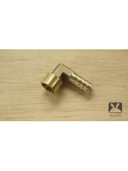 หางปลาไหล 12 mm เกลียวนอก 1/2 นิ้ว 90 องศา