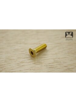 น็อตหัวเทเปอร์ ทองเหลือง M6x20 mm ธรรมดา