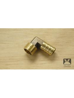 หางปลาไหล 16 mm เกลียวนอก 1/2 นิ้ว 90 องศา