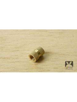 พุกตัวเมียทองเหลือง M5x10 mm แบบทะลุ