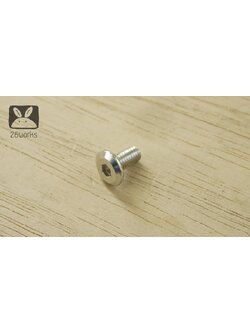 สกรูหัวแบน ชุบเงา M6x12 mm