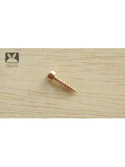 สกรูงานไม้ 4x16 mm ถุงละ 10 ตัว สีทองแดง