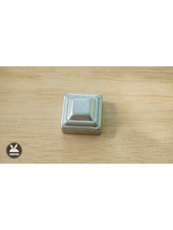 ฝาปิดหัวเสา 32x32 mm เหล็กชุบ สวมนอก