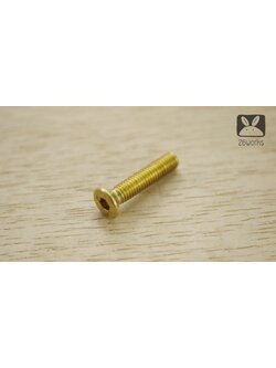 น็อตหัวเทเปอร์ ทองเหลือง M6x30 mm ธรรมดา
