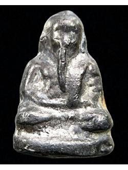 688 หลวงพ่อเงิน หลวงปู่หมุน พิมพ์ครึ่งซีก ปี25 เนื้อตะกั่วเถื่อน หลังจาร ฝังปลาตะเพียนทองแช่น้ำว่าน ยุคดอนอะราง วัดป่าสามัคคีธรรม