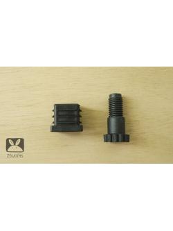 ขาพลาสติกใส่แสตนเลสกล่อง 30 x 30 mm ไซด์พิเศษ