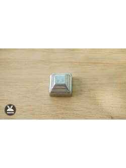 ฝาปิดหัวเสา 25x25 mm เหล็กชุบ สวมนอก