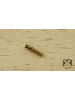 สกรูเกลียวตัวหนอน ทองเหลือง M4 x 18 mm ขายเป็นตัว