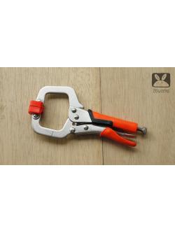 คีมล็อคตัว C รุ่น 6 นิ้ว + ปากยาง รุ่นประหยัด