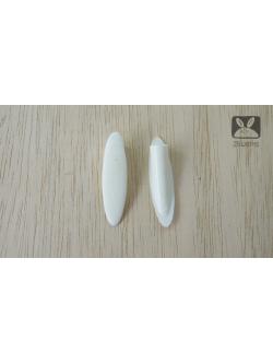 ฝาปิดรูเฉียง 9 mm สีงาช้าง รุ่นประหยัด ถุงละ 100 ตัว