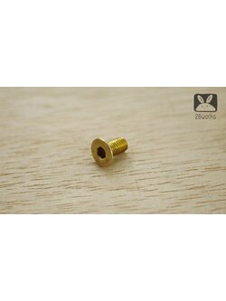 น็อตหัวเทเปอร์ ทองเหลือง M6x12 mm ธรรมดา
