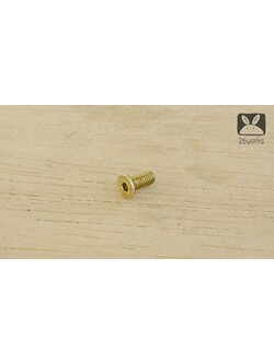 น็อตหัวเทเปอร์ ทองเหลือง M4x10 mm ธรรมดา