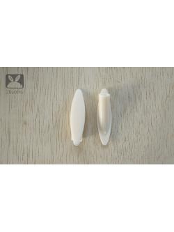 ฝาปิดรูเฉียง 9 mm สีครีม รุ่นประหยัด ถุงละ 100 ตัว