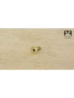 น็อตหัวเทเปอร์ ทองเหลือง M5x10 mm ธรรมดา