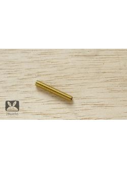 สกรูเกลียวตัวหนอน ทองเหลือง M4 x 24 mm ขายเป็นตัว