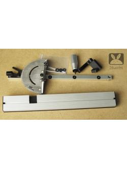 Miter Gauge + รั้ว box joint + flip stop