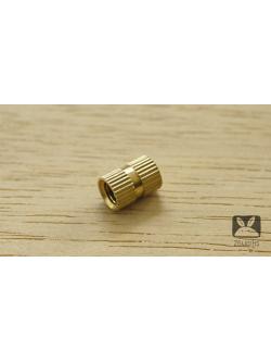 พุกตัวเมียทองเหลือง M6x12 mm แบบตัน