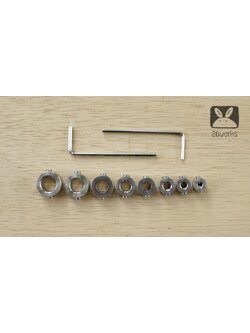 แหวนกำหนดระยะเจาะ ชุด 8 ขนาด Stainless