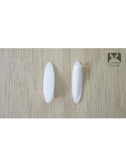 ฝาปิดรูเฉียง 9 mm สีขาว รุ่นประหยัด ถุงละ 100 ตัว