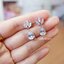 ต่างหูหลายแบบน่ารัก เล่นไฟ มุกแวววาว สวย ราคา 190 - 350 บาท