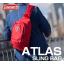 Coleman - ATLAS SLING BAG – 5 L Heater (สีเทาควันบุหรี่) コールマン ボディバッグ アトラス スリングバッグ 対応 自転車/ウォーキング