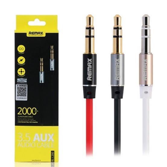 REMAX 3.5 AUX RL-L200 Cable สายสัญญาณเสียง AUX 3.5 ยาว 2 เมตร คละสี