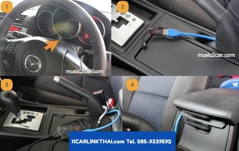 ติดตั้ง USB Bluetooth วิทยุเดิมติดรถ Mazda3 BK 2005 2006 2007 2008 2009 2010 2011 เสียงดีเหมือน CD