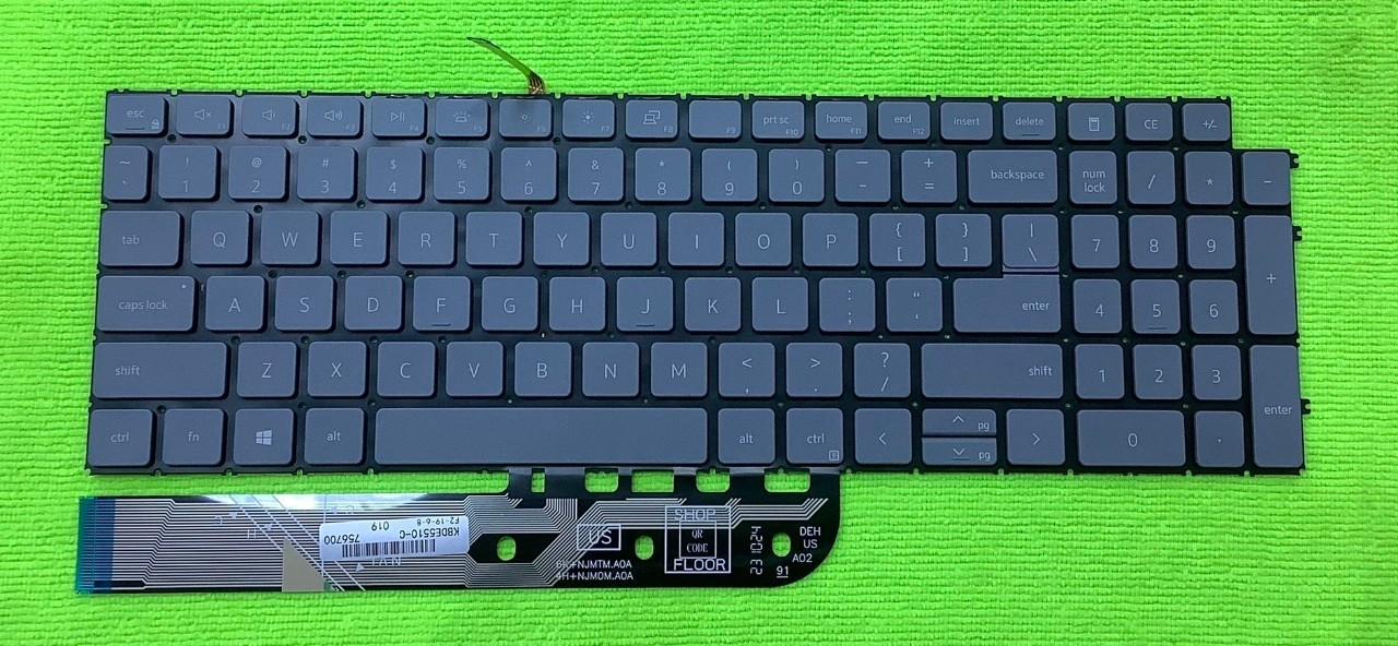 Keyboard Dell inspiron 15 3510 3511 5510 5515 มีไฟ อังกฤษล้วน
