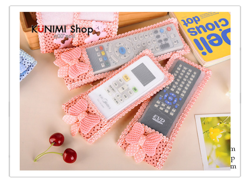  ซองผ้าใส่รีโมทแอร์, รีโมททีวี ลายเรียบร้อย น่ารัก เอาไว้กันรีโมทเปื้อนสิ่งสกปรก และใส่ให้ดูสวยงาม (รุ่นนี้ไม่กันน้ำนะครับ) มี 3 ขนาด ขนาด S : 18 x 8 ซม. ขนาด M : 21 x 8 ซม. ขนาด L : 24 x 8 ซม.