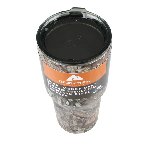 ozark trail แก้วเก็บเย็น + หลอดดูดสแตสเลส ลายทหาร