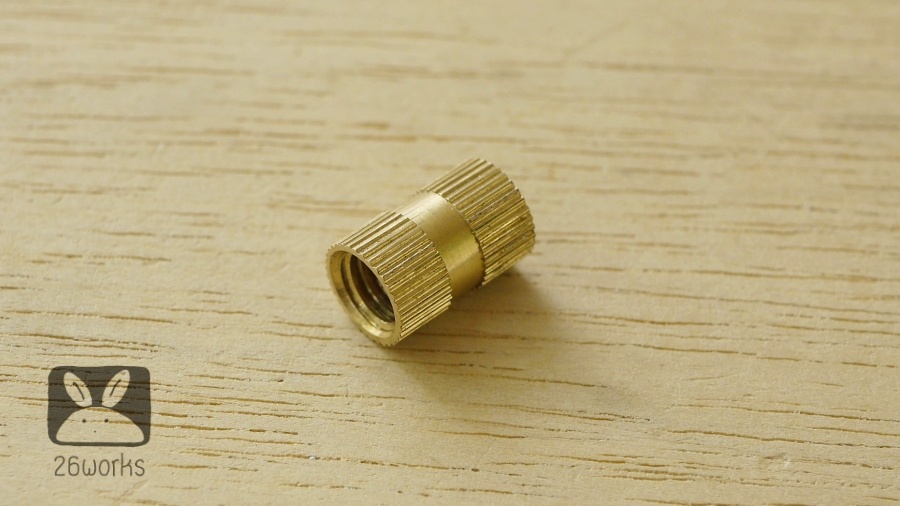 พุกตัวเมียทองเหลือง M8x16 mm แบบตัน