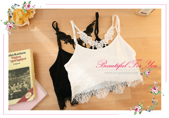   เสื้อกล้ามซับใน ครึ่งตัว มี 2 สี ขาว ดำ     ชายเสื้อประดับด้วยลูกไม้สวยหวาน     ด้านหลังแต่งลายฉลู สวยเซ็กซี่     จะใส่เดี่ยวๆ หรือ จะใส่ชุดกับเสื้อคลุมอีกตัวก็ดูดีคะ          ขนาด  :  FREE SIZE             มี  2  สี  :   ขาว  ดำ  