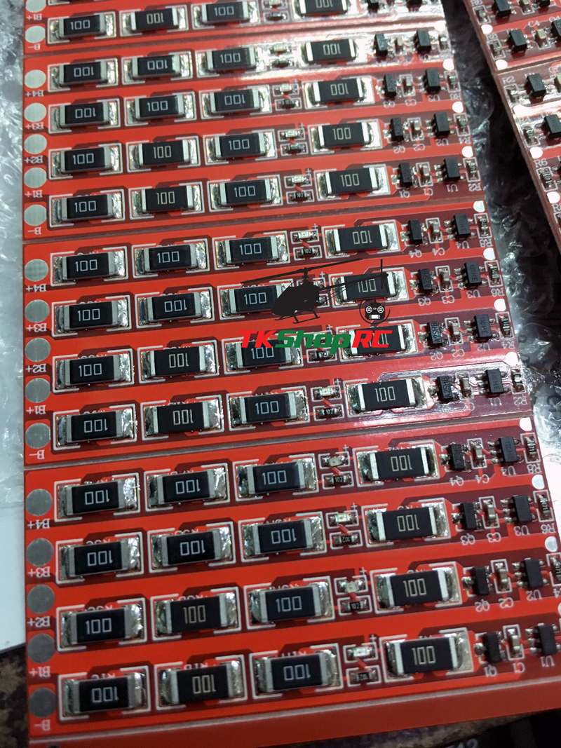 บอร์ดบาลานซ์ 1.5A แบตลิเธียมฟอสเฟต LiFePo4 3.2V 1-4Cell