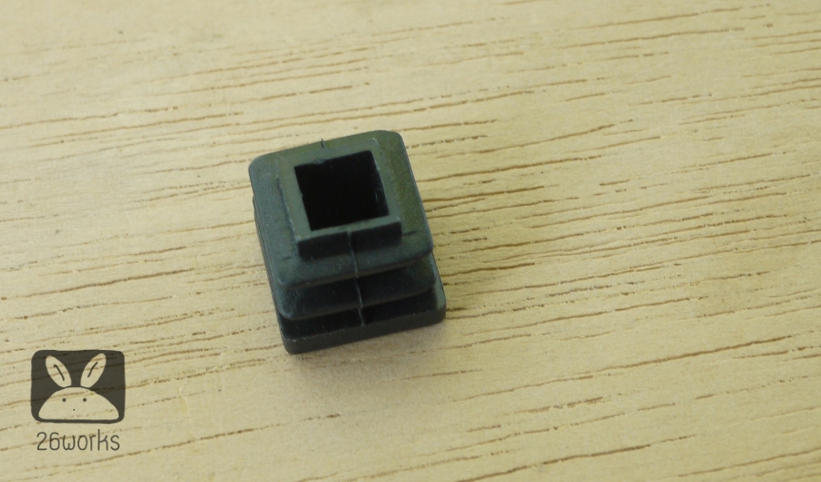 พลาสติกปิดเหล็กกล่อง 15x15 mm สวมใน
