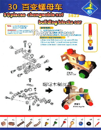 ชุดสร้างแบบจำลอง 3 มิติ 30 ชิ้น