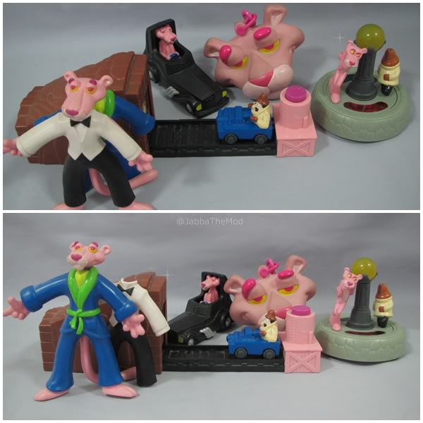1999 Burgerking เบอร์เกอร์คิง ของเล่น ของสะสม Pink Panther พิงค์แพนเตอร์ มี 5 ชิ้น อยู่ในแพ็คค่ะ