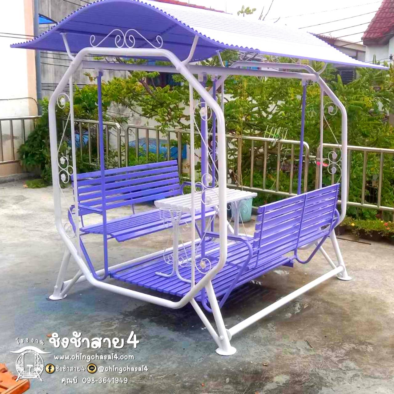 ชิงช้าใหญ่พิเศษมีหลังคา (แบบ 8 เหลี่ยม)