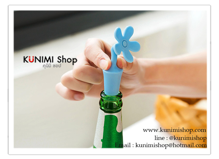 จุกซิลิโคน ปิดปากขวดเครื่องดื่ม ปากขวดด้านในขนาด 1.75-2 ซม. 