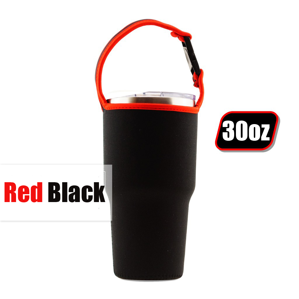 กระเป๋า yeti กระเป๋าแก้ว Ozarktrail สีดำขอบแดง