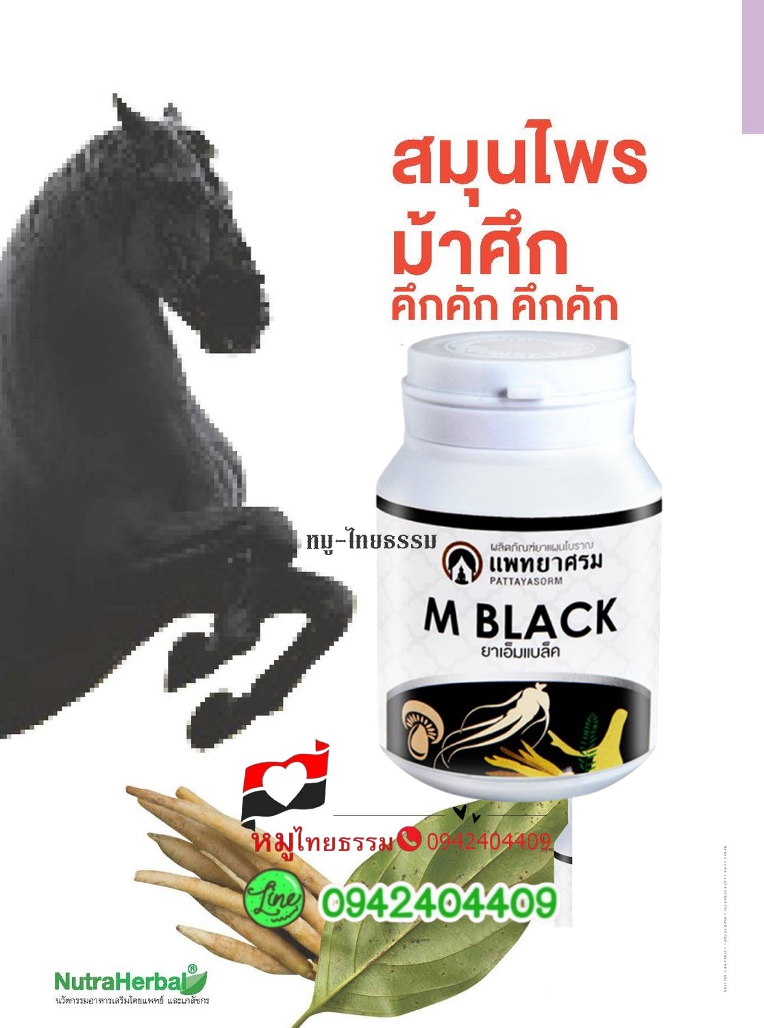 ยาอิมแบล็ค อาหารเสริมผู้ชาย สมุรไพรท่านชาย คืนความหนุ่มกลับมาแบบม้าศึก
