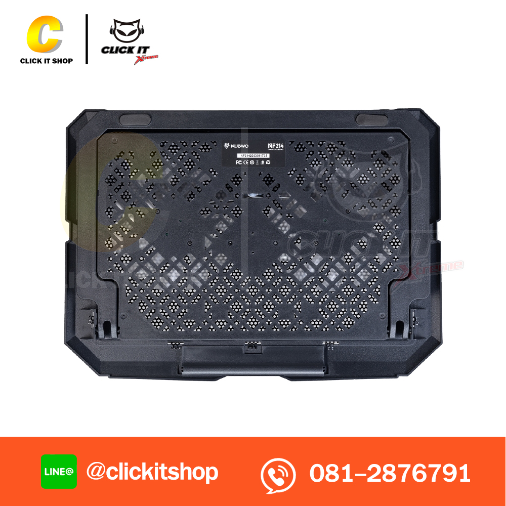 COOLER PAD NUBWO NF214 (2FAN) - BLACK