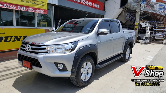 HILUX REVO คิ้วล้อ 8 นิ้ว+หมุดหลอกแบบเต็ม