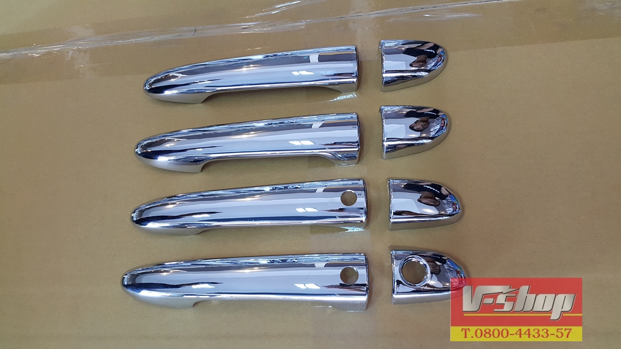 9014 ครอบมือจับโครเมี่ยม Mazda2 Skyactive แบบมีปุ่มสตาร์ท